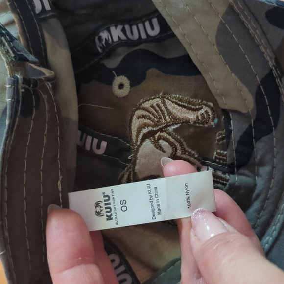 KUIU One Size Kids Camo Ultralight Hunting Cap Hat Embroidered Velcro - Picture 4 of 8